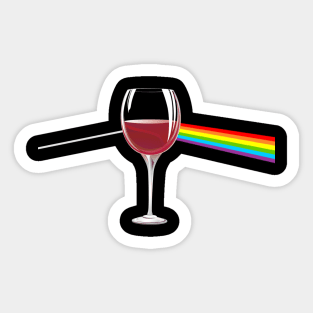 Dark Side of the Wine Sticker